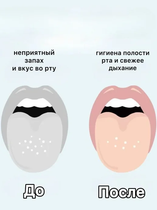 Скребок для языка, детский и взрослый, вариант, фото 4