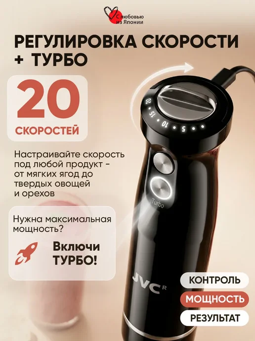 Блендер погружной измельчитель, 1800 Вт, 1800 Вт, фото 3