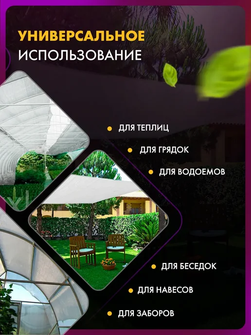Тренд Агро Сетка затеняющая, белый, в упаковке 1,1 кг, фото 4