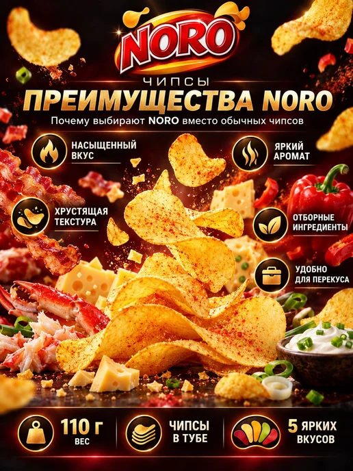 Чипсы картофельные Сыр 2 + Сметана и лук 1, 3 шт, фото 3