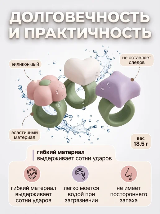 MAGTHINGS Накладки на дверную ручку защитные 3 штуки, 3 шт, фото 3