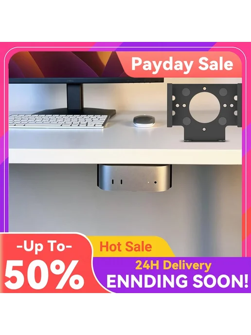 Нет бренда Кронштейн для монитора под стол для Mac Mini M4 M4 Pro 2024, вариант