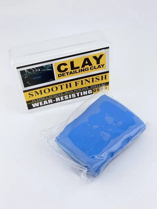 ЕКУУРА Глина для очистки кузова автомобиля Clay Bar 50 г синяя, 50 г, фото 6
