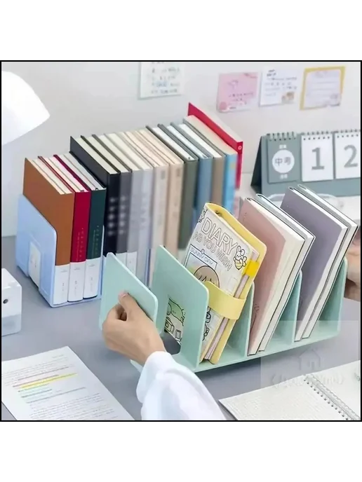 Подставка для книг и учебников,Органайзер для книг, документ, белый, фото 6