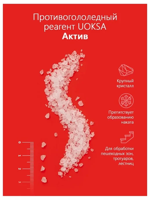 Набор 3 x 1 кг Средство против наледи в пакете универсальное, 3x1, фото 2