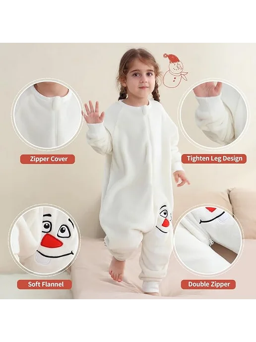KigiRu Кигуруми снеговик детский костюм для вечеринок, белый, фото 7