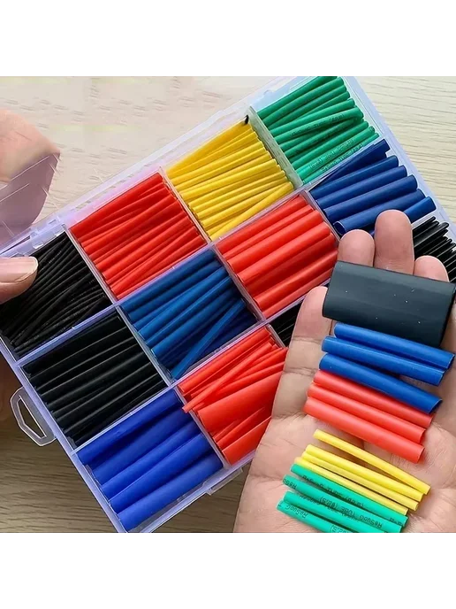 Нет бренда Термоусадочные трубки из ПВХ (127-800 шт.) 560pcs (box), 800 шт, 650 шт, фото 4
