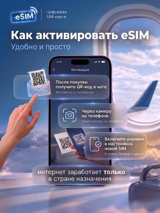 eSIM Малайзия 1 ГБ на 7 дней, интернет без роуминга, 3 ГБ, фото 4