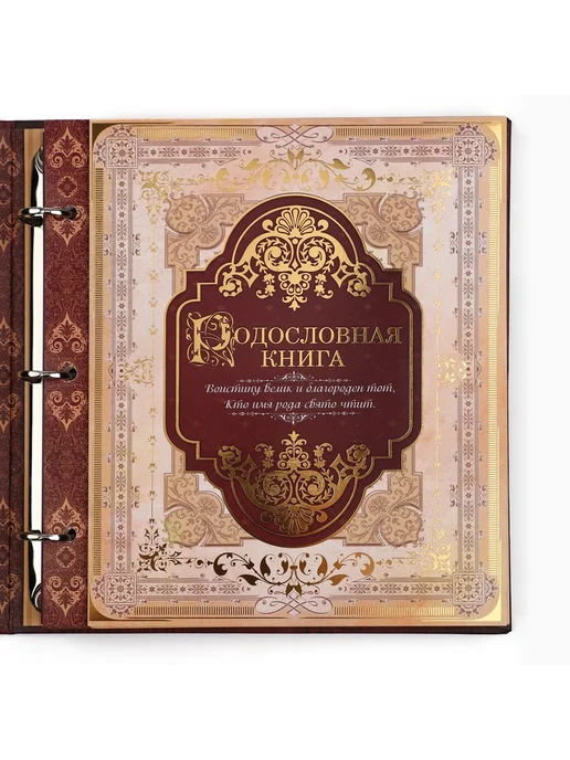Родословная книга с рамкой под фото «Родословная книга», под, коричневый, фото 5
