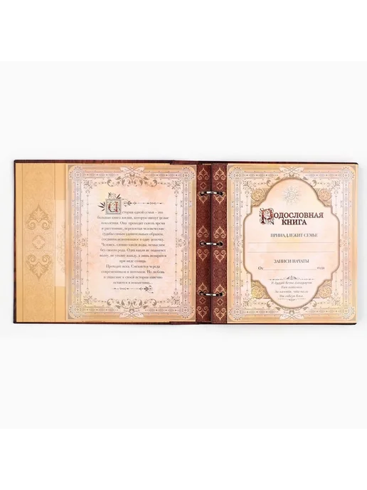 Родословная книга с рамкой под фото «Родословная книга», под, коричневый, фото 6