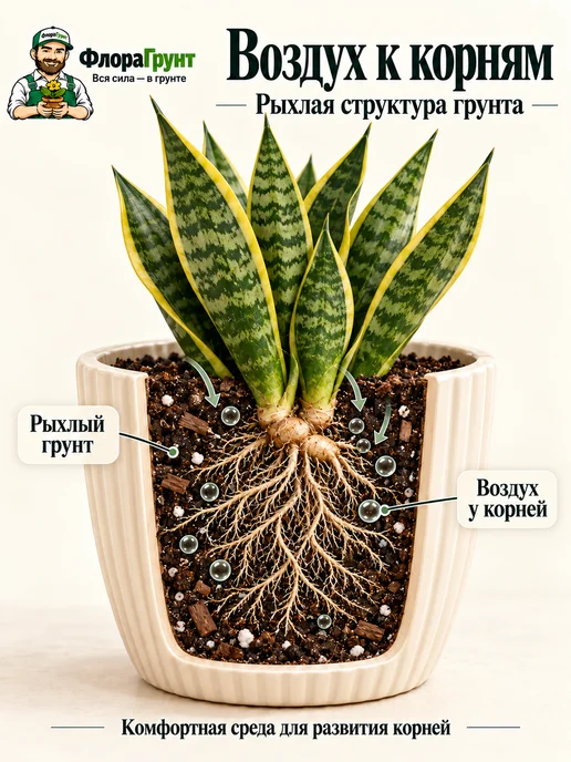 ФлораГрунт Грунт для Сансевиерии, 3л, 3 л, фото 3