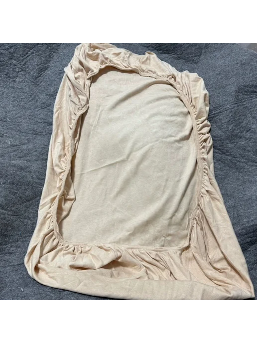 Нет бренда Наматрасник детский на резинке, 120×65 см, розовый в горошек, 120x65 см, розовый, фото 2