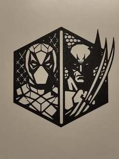 Настенное панно Дэдпул и Росомаха (Deadpool Wolverine)