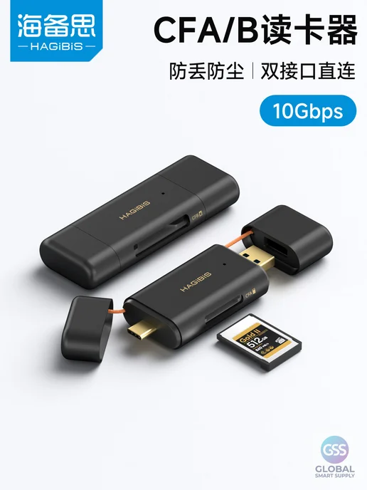 Нет бренда Картридер CFexpress Type A B, USB 3.2, черный, фото 2