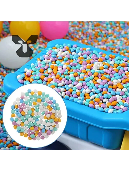 Цветной песок для сенсорных игр и творчества, 100 г, 100 г