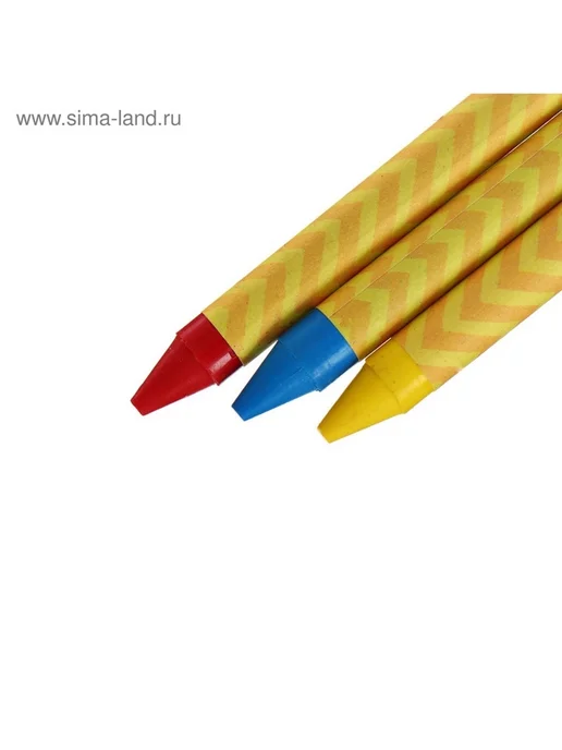 Нет бренда Цветные восковые мелки для творчества, 12 цветов, 3 шт, 12 цв., 3 шт, фото 8