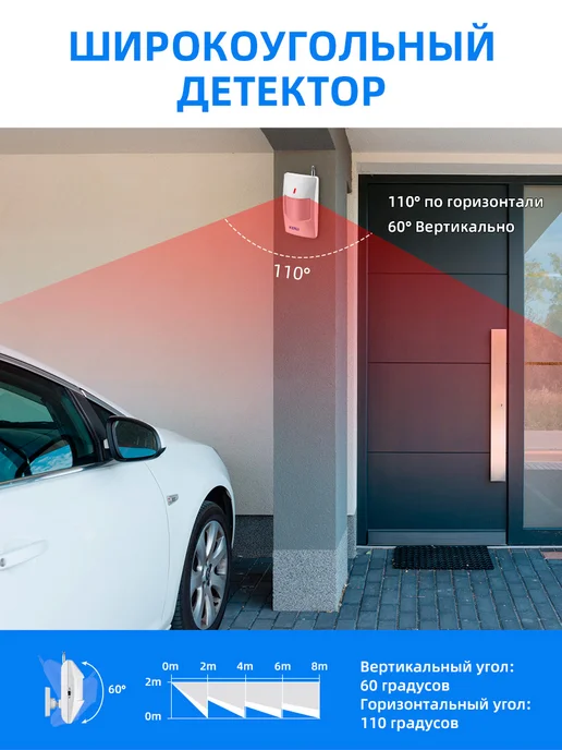 KERUI Wi-Fi Сигнализация для дома с датчиком движения, 5 шт, фото 5