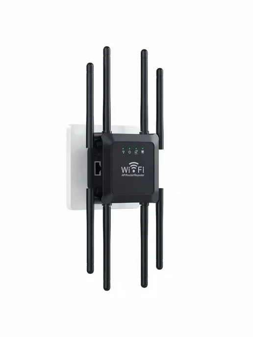 Адаптер сетевой WiFi черный двухдиапазонный, черный, фото 6