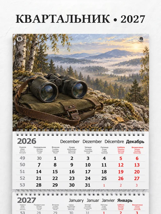 Календарь квартальный 2027 Военная разведка