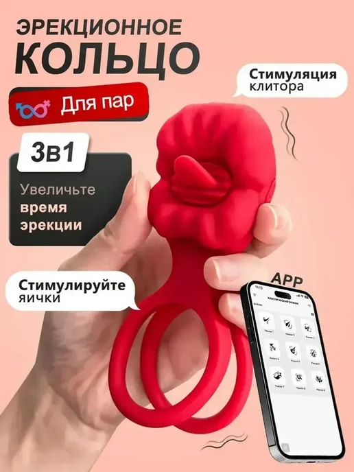 Мужчины и женщины используют вибрирующие кольца для пениса, вариант