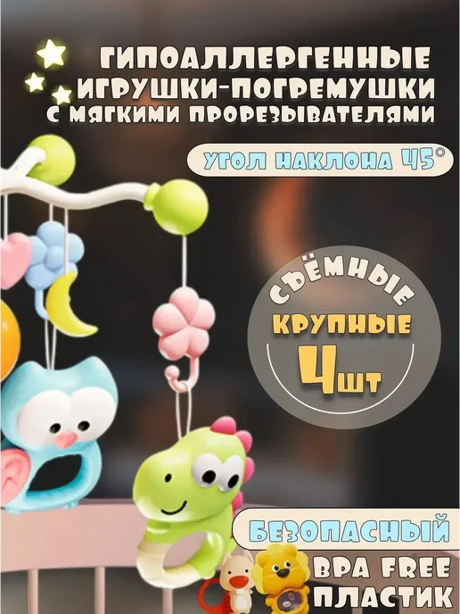 BellaBaby Игрушка для новорожденных мобильный с музыкой проектор, вариант, фото 3
