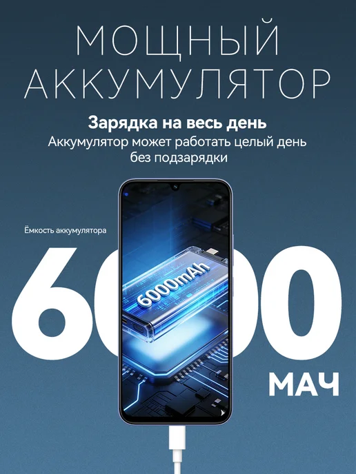 Смартфон Xiaomi Poco C85 8/256 ГБ, фиолетовый, фото 4