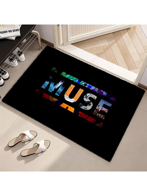 Нет бренда Коврик Rock Band M-Muse из фланеля 80x120cm, Black3, черный, фото 3