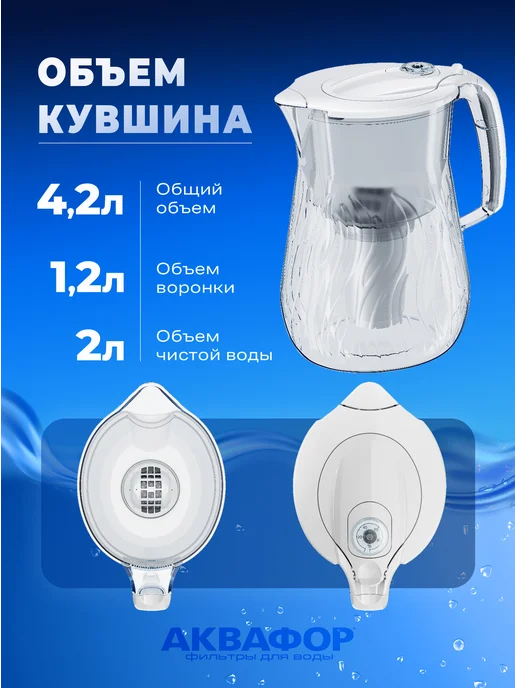 Аквафор Фильтр кувшин Орлеан с модулем А7, 2 шт, фото 3