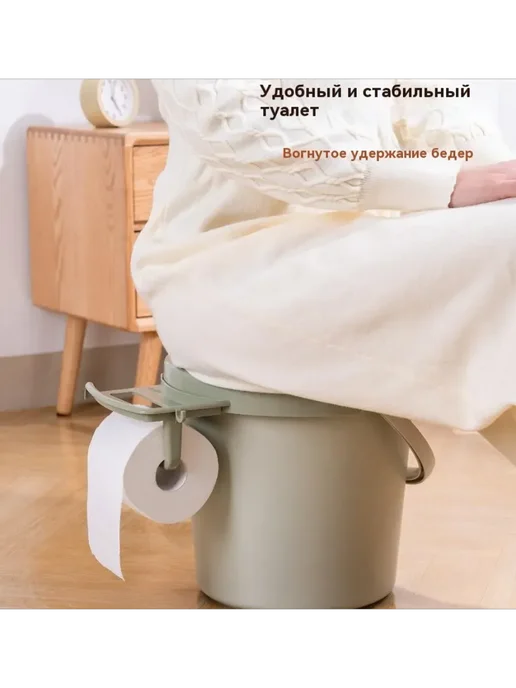 Нет бренда Портативный биотуалет с держателем туалетной бумаги на, вариант, фото 7