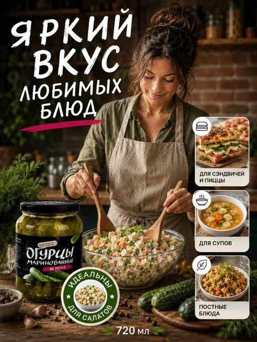 Огурцы маринованные Домашние разносолы. Узбекистан, вариант, фото 2