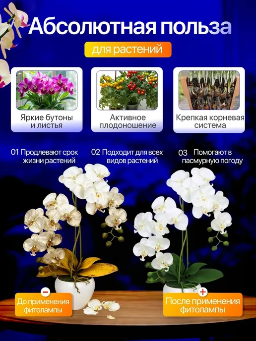 Фитолампа для растений и рассады ультрафиолетовая, вариант, фото 5