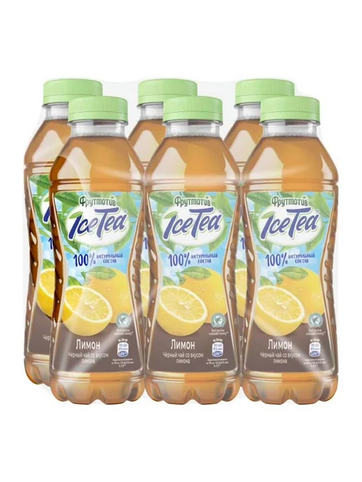 Холодный чай Фрутмотив IceTea черный с лимоном 500 мл, 500 мл, фото 3