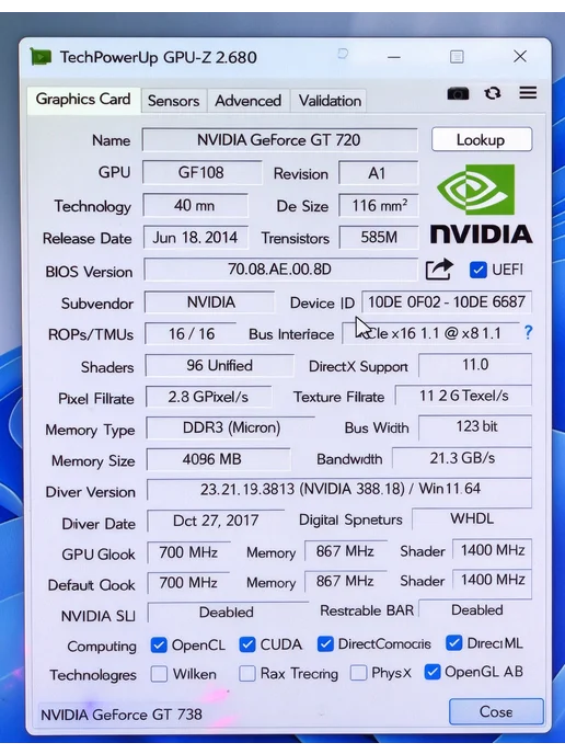 KEYIYOU Видеокарта GT730 2GB GDDR3, низкое энергопотребление, 4 ГБ, фото 2