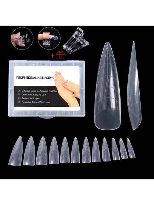 Формы для ногтей TP, 120 шт, TP-TI10I-120pcs, 120 шт, 120 шт