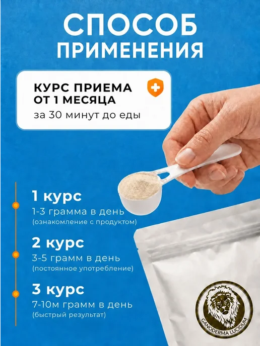 Мицелий Рейши Reishi mycelium (Трутовик лакированный, gano, вариант, фото 2