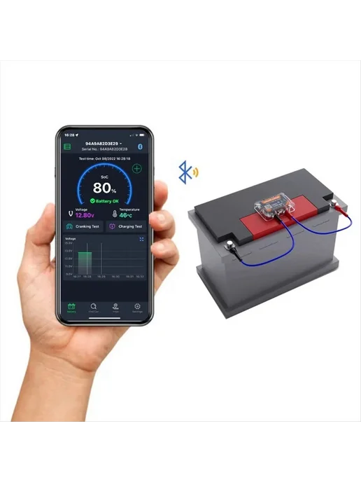 Монитор напряжения аккумулятора BM6, 6–20 В, Bluetooth, вариант, фото 6