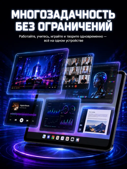 Планшет Android в комплекте клавиатура, мышь и наушники, вариант, фото 6