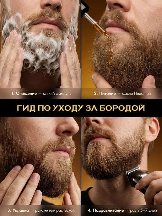 HEADMAN Средство для ухода за бородой, масло, 30 мл, 30 мл, фото 7