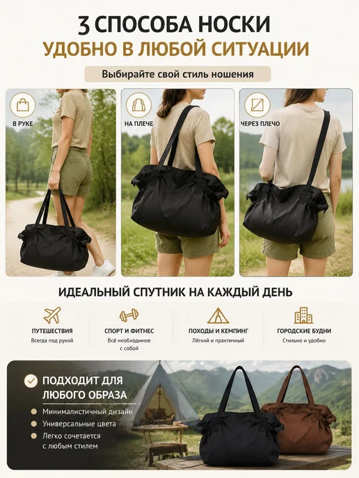 Сумка для пикника 2 в 1 складной коврик и органайзер, вариант, фото 8