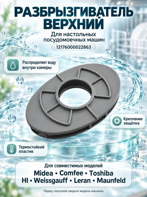 SP-HUB Разбрызгиватель верхний 12176000022863 для настольных ПММ, вариант