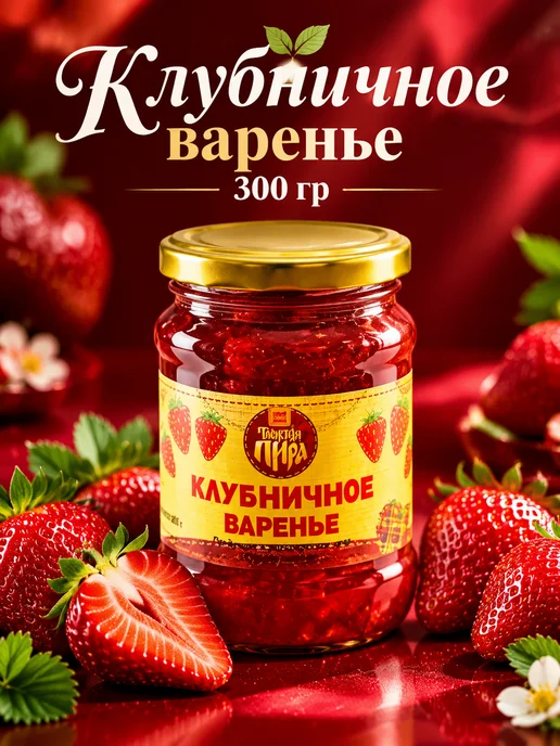 Таёжная пира Брусничное варенье 300 гр, 300 г