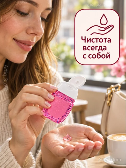 Антибактериальный гель для рук, клубника, 29 мл, 29 мл, фото 3