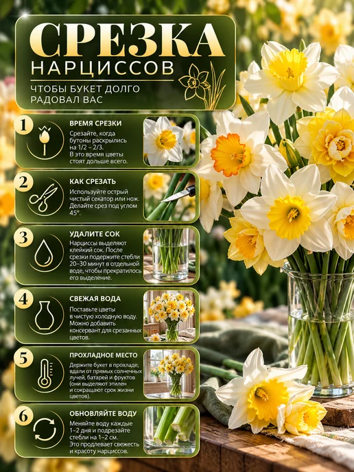 Нарциссы луковицы для посадки Микс 20 шт, 20 шт, фото 4