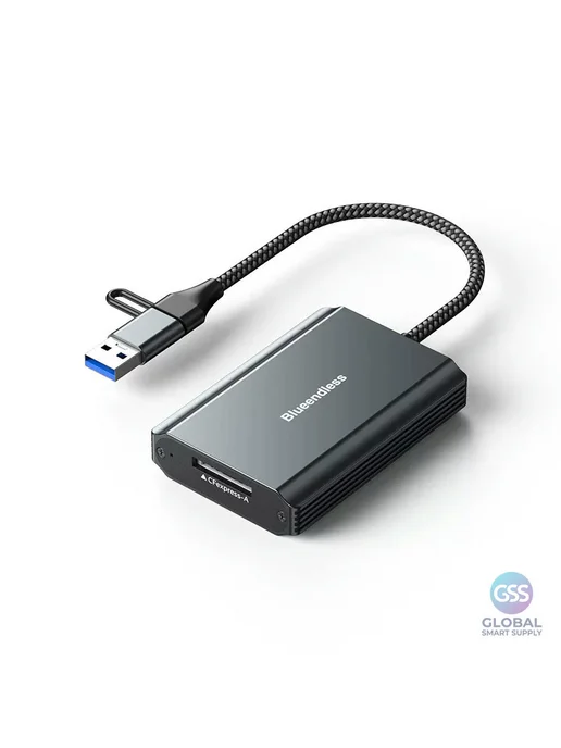 Нет бренда Картридер CFexpress Type B, USB 3.2, черный