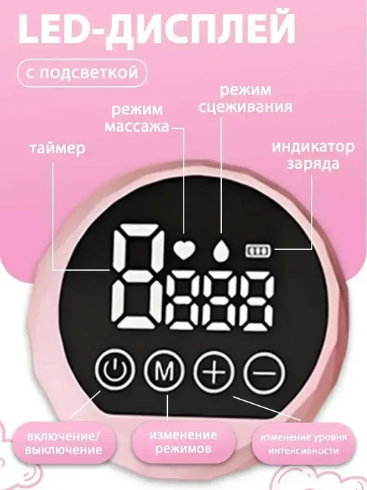 Молокоотсос электрический механический с бутылочкой 180 мл, 180 мл, фото 4