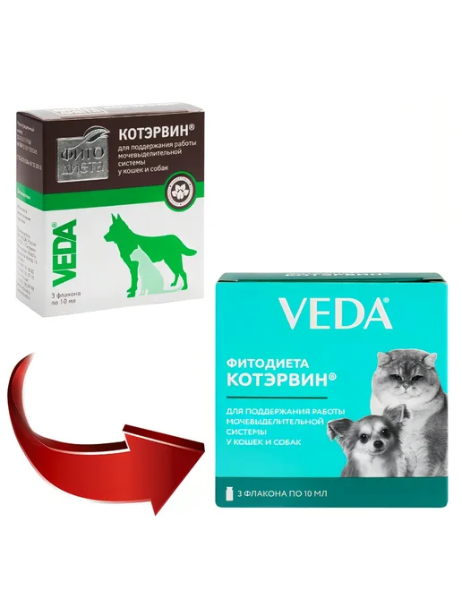 veda Настой Котэрвин для кошек и собак при МКБ, 10мл, 3 шт, 10 мл, 83 г, фото 4