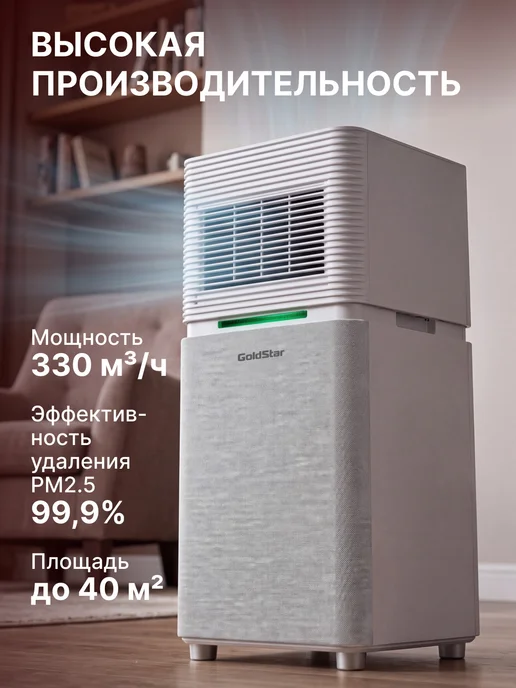 Goldstar Очиститель воздуха GSAP 330 White, белый, фото 2