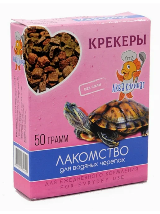 Эльф Корм для черепах водных крекеры коробка (комплект из 6 шт), 6 шт, фото 2