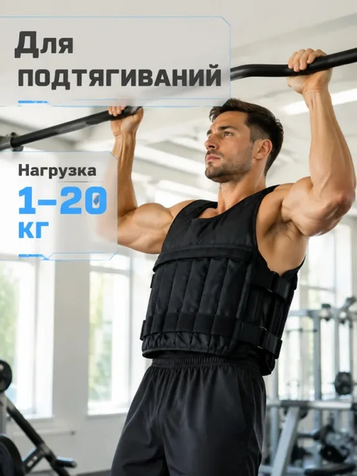 Утяжелитель жилет 8.1 кг, 8,1 кг, фото 2