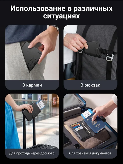 ACEFAST Умная обложка для паспорта поддержкой Find My, вариант, фото 8